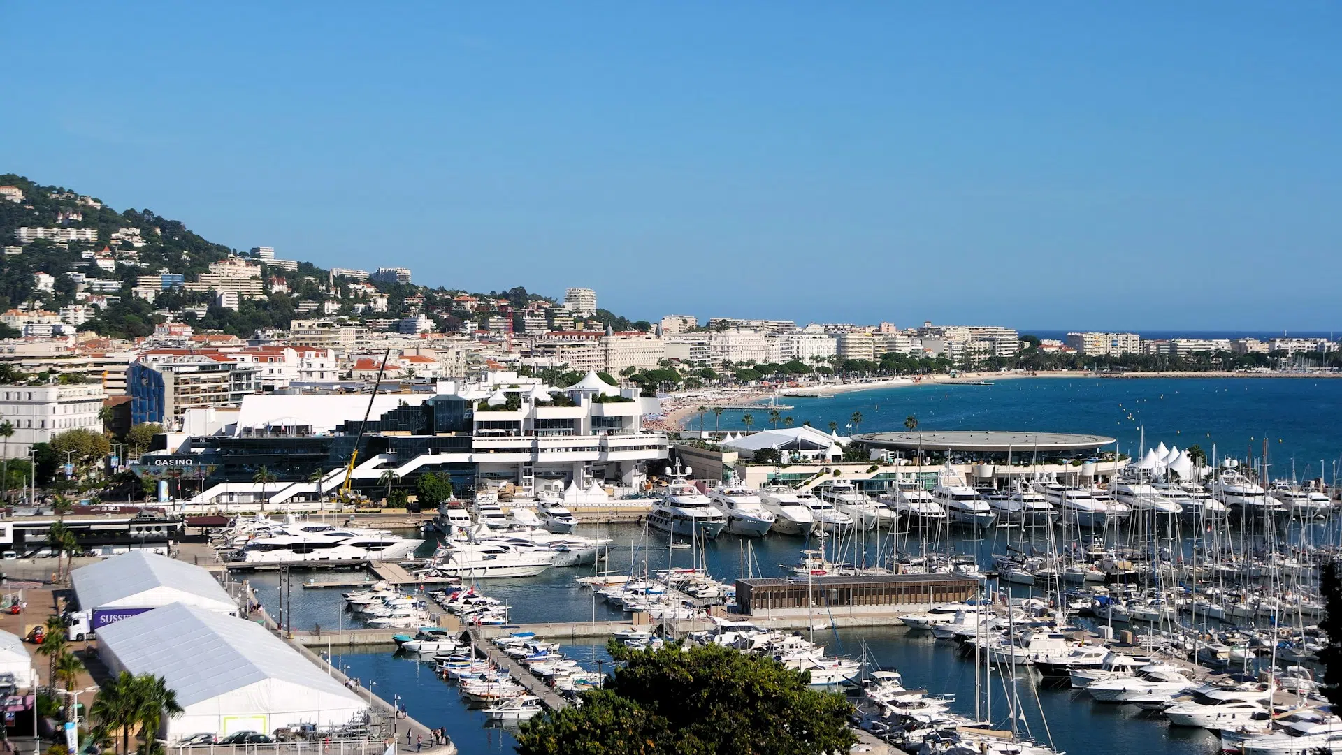 Port of Cannes on the French Riviera