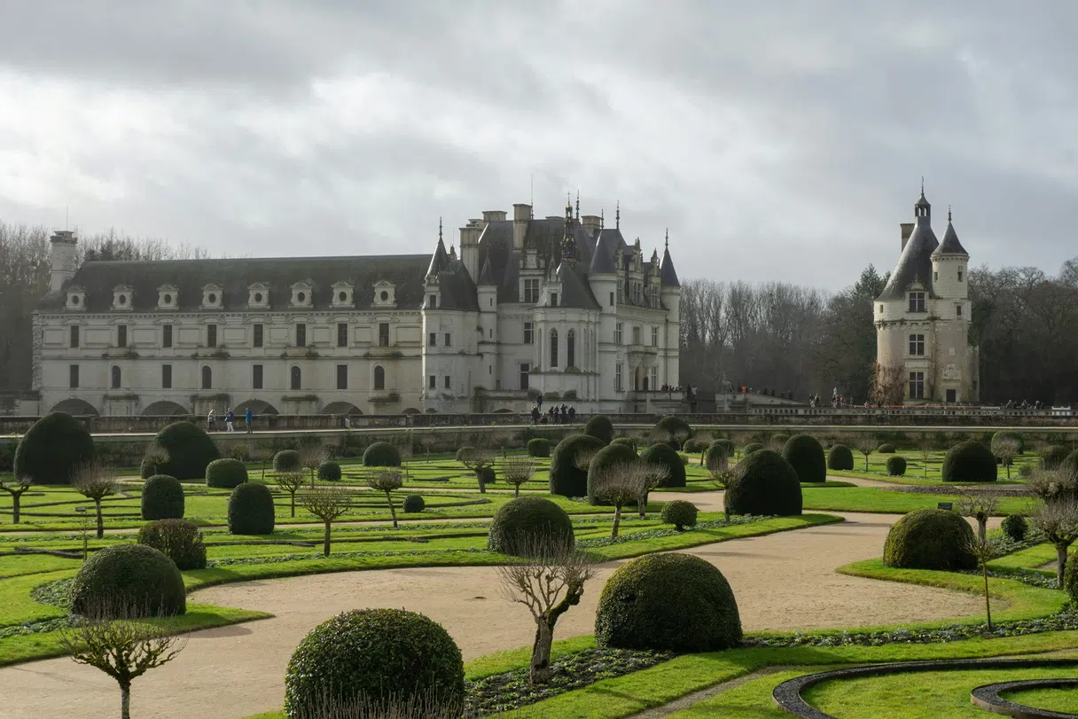 Château de Chenonceau and its gardens in the Loire Valley