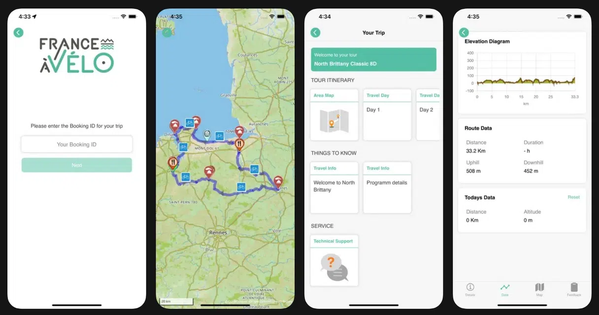 Offline cycling maps: France à Vélo app for traveling without coverage