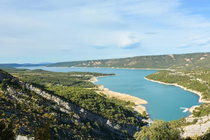 View over Sainte-Croix Lake