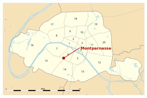 Montparnasse emplacement