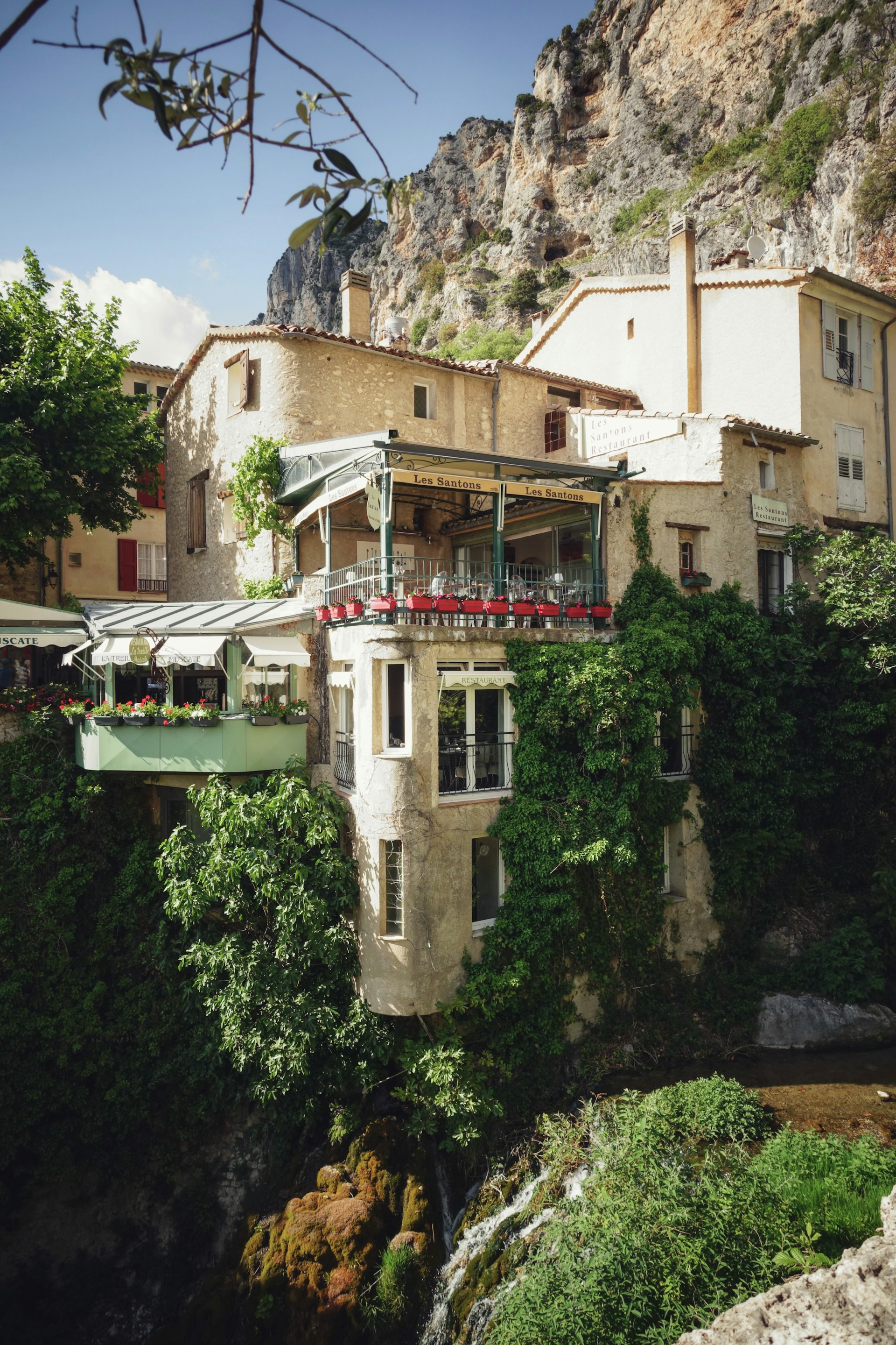 Facade in Moustiers-Sainte-Marie