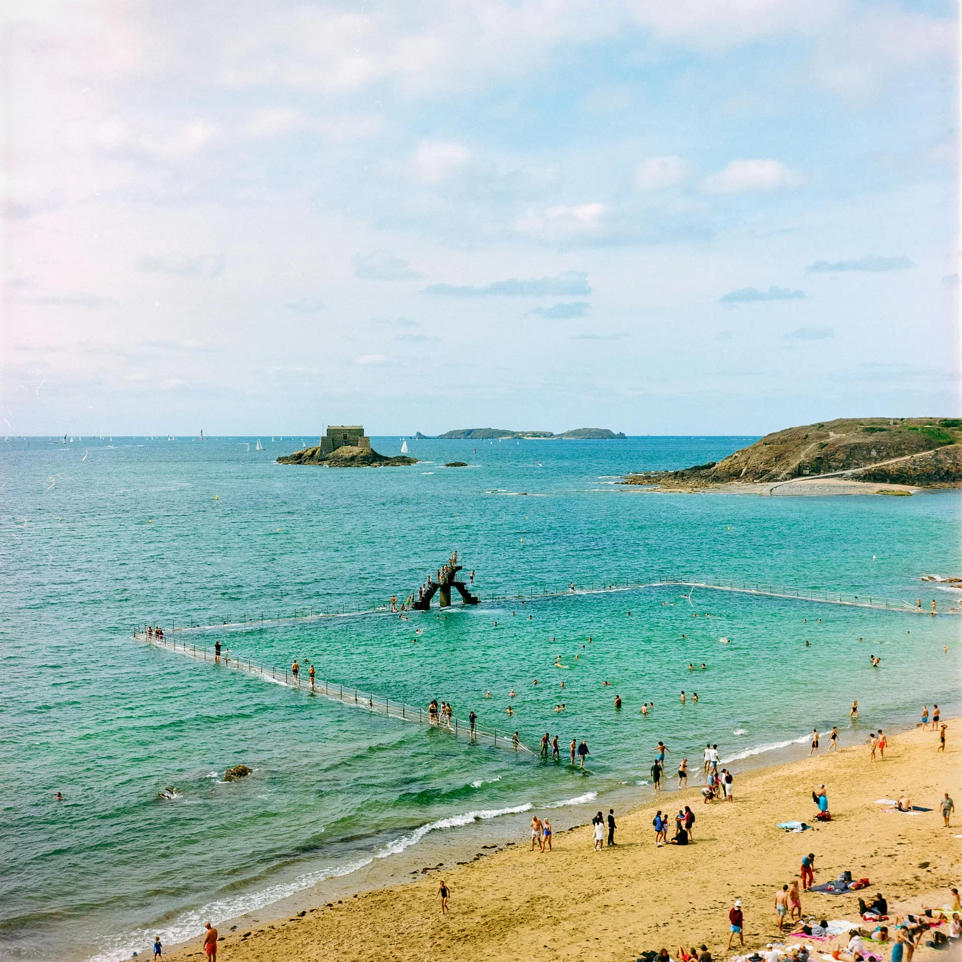 Natural seawater pool in Saint-Malo