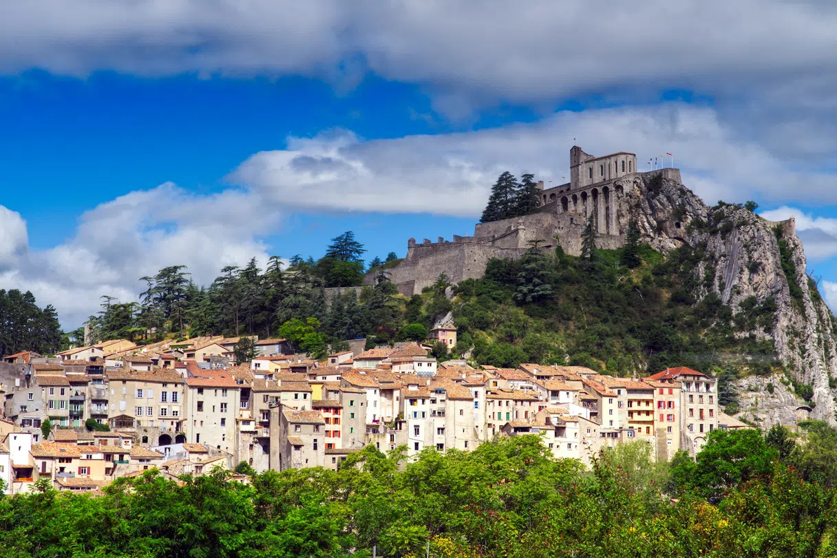 Sisteron with its citadel perched above the town