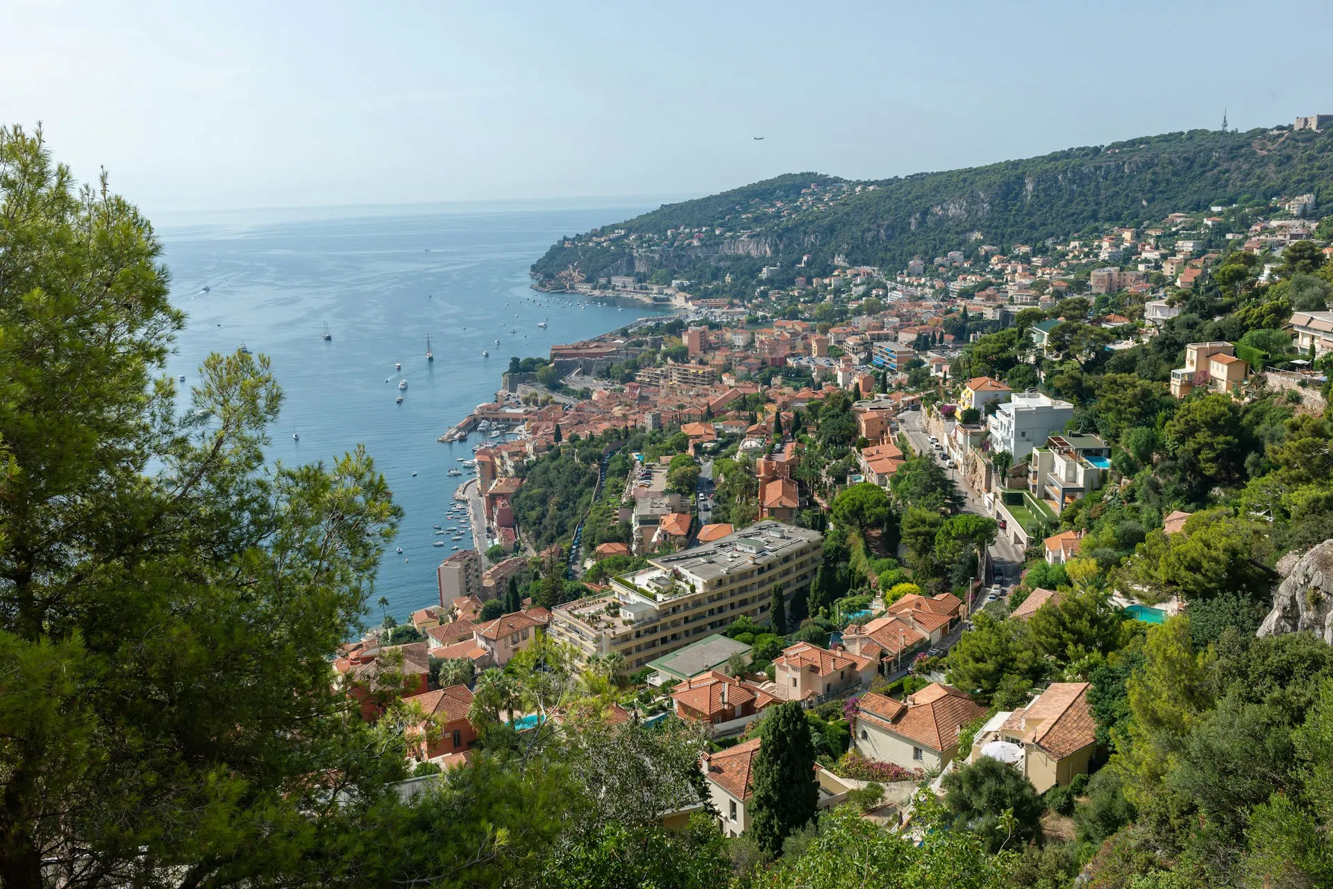 Port of Villefranche-sur-Mer on the French Riviera