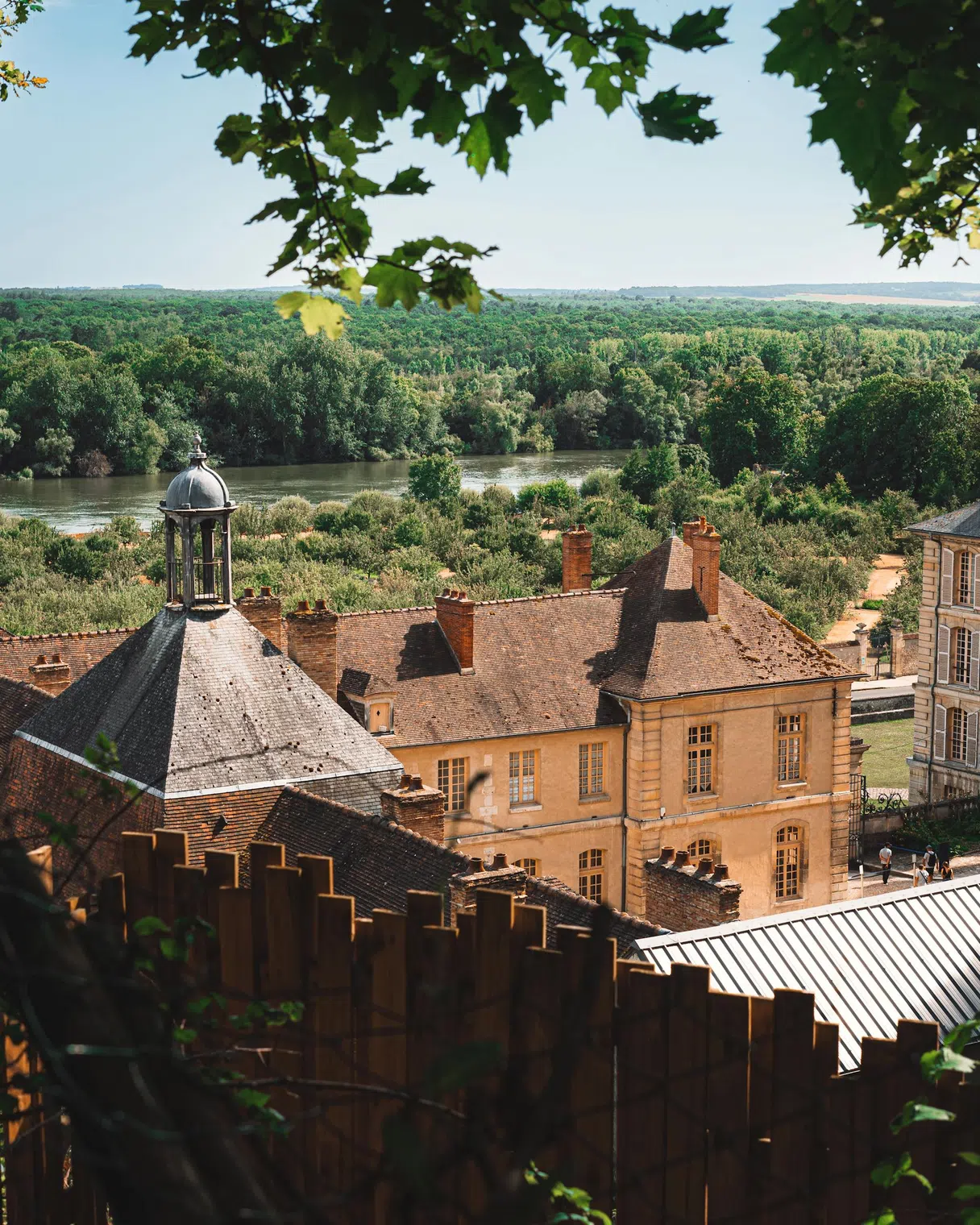 La Roche-Guyon overlooking the Seine from the château above the village